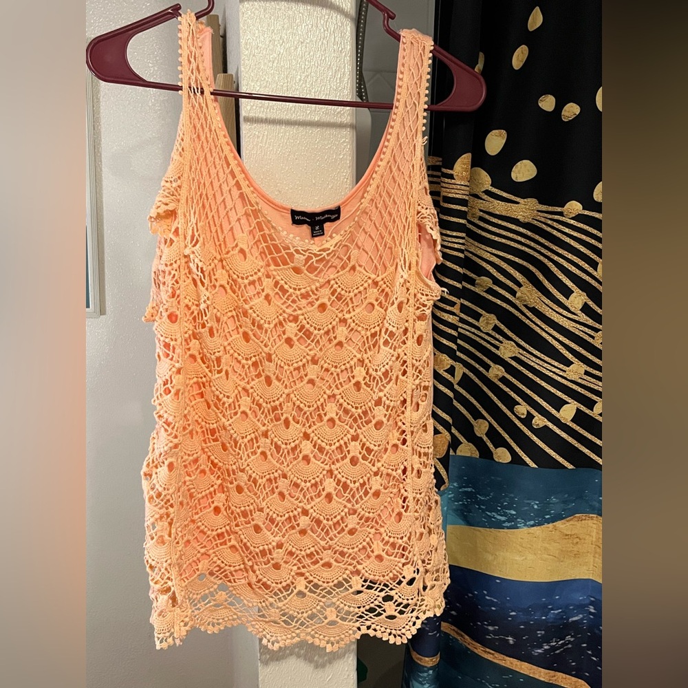 Peach color shirt size large